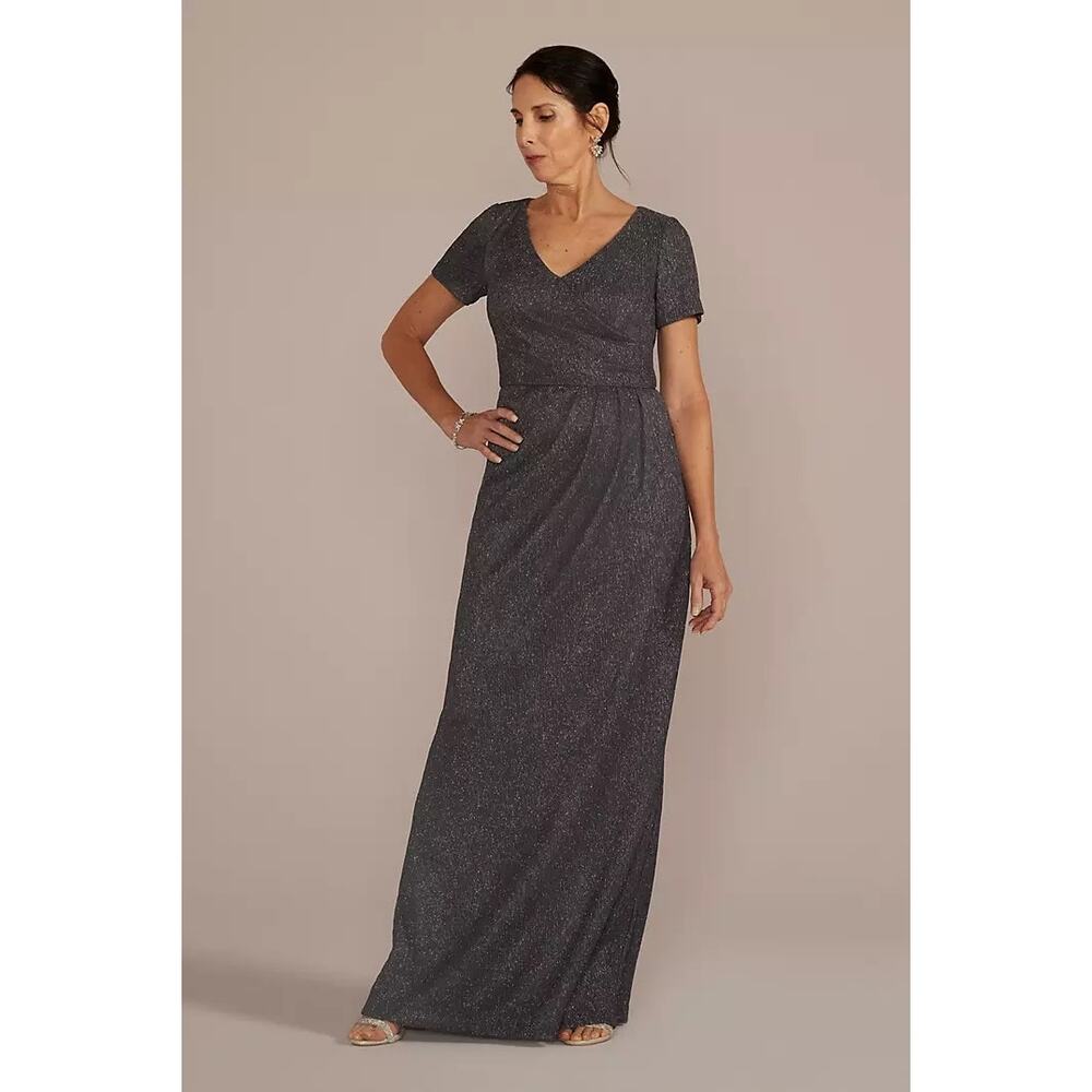 Oleg Casini Mother of Bride/Groom Formal Glittery Charcoal 18W